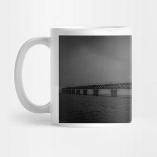 In the beautiful evening light lies the Öresund Bridge, which connects Sweden and Denmark Mug